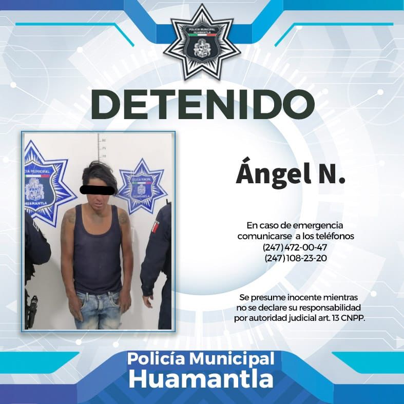 Recuperan policías municipales de Huamantla motocicleta con reporte de robo